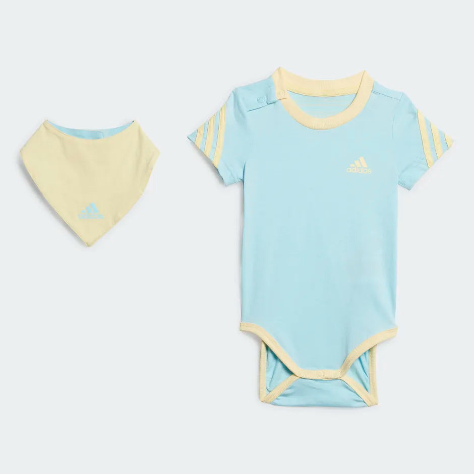 Adidas 3-Stripes Onesie with Bib 