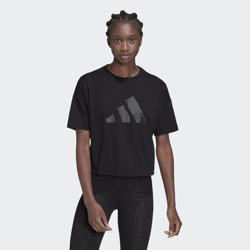 Adidas Train Icons 3 Bar Womens Tee 