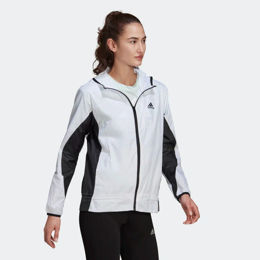 Adidas Womens Aeroready Logo Running Windbreaker 