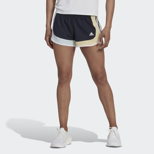 Adidas Womens Marathon 20 Colourblock Running Shorts 