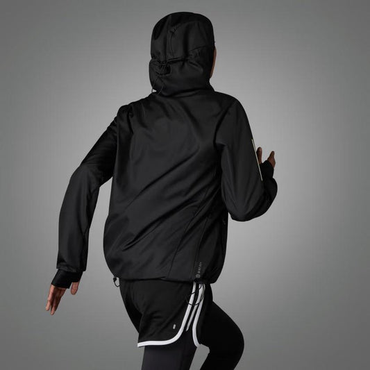 Adidas Womens Own the Run Hooded Running Windbreaker 