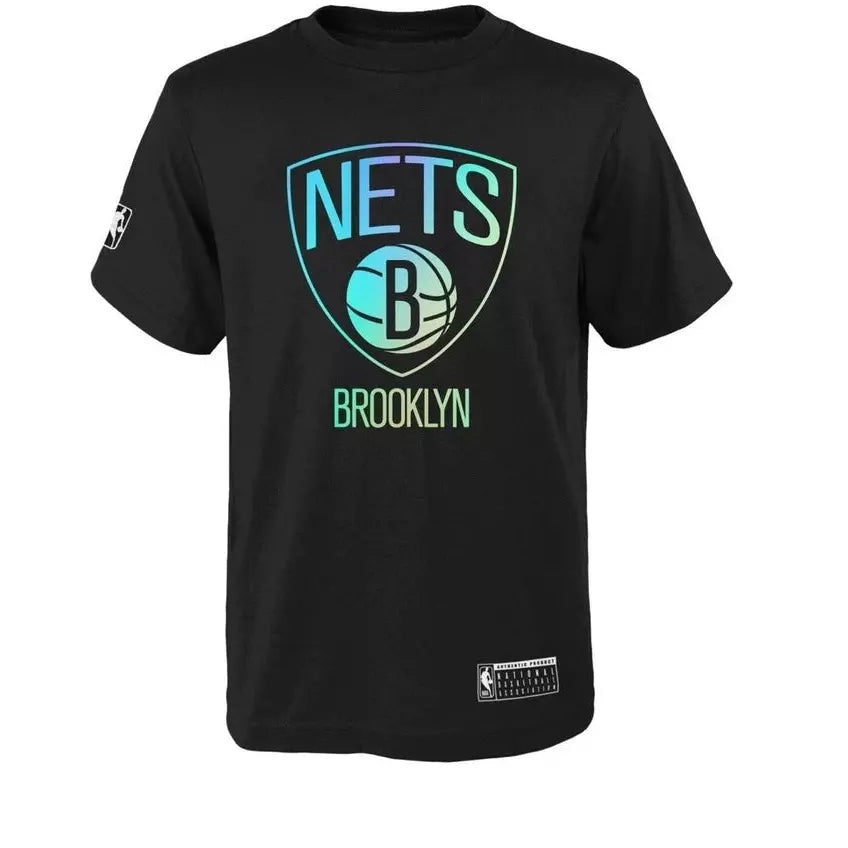 Brooklyn Nets Foil Wordmark Tee 