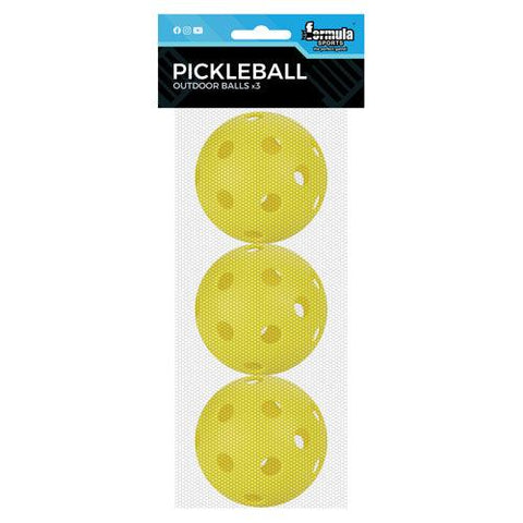 Formula Sports Pickelball Outdoor Balls (3 Pack) 