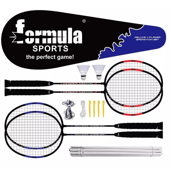 Formula Sportss Badminton 4 Player Deluxe Set 