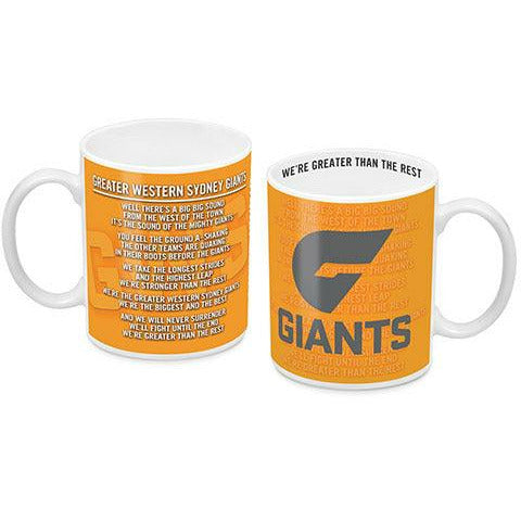 GWS Giants Team Song Mug 