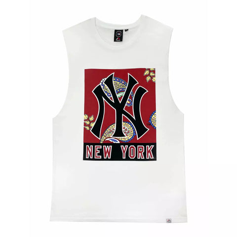 Majestic - NY Yankees Paisley Pattison Muscle Tee 