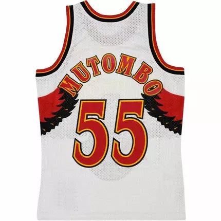 Mitchell & Ness - Atlanta Hawks Mutombo 55, 96-97 NBA Swingman Home Jersey 