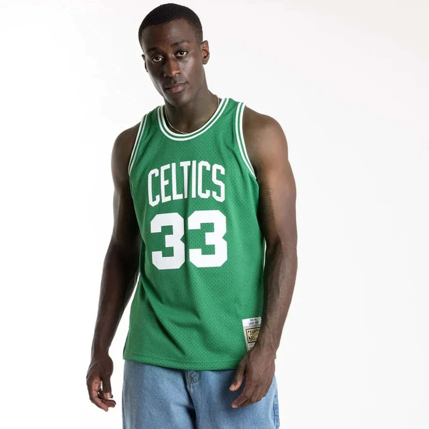 Mitchell Ness Boston Celtics Bird 33 85 86 Away Swingman Jersey Sportfirst