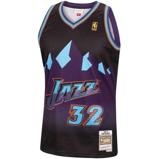 Mitchell & Ness - Karl Malone 32, Utah Jazz 96-97 NBA Swingman Jersey 