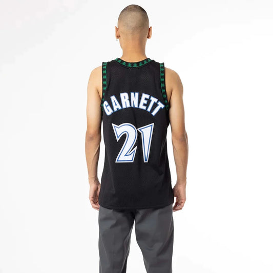 Mitchell & Ness - Kevin Garnett 21, Timberwolves 97-98 Road NBA Swingman Jersey 