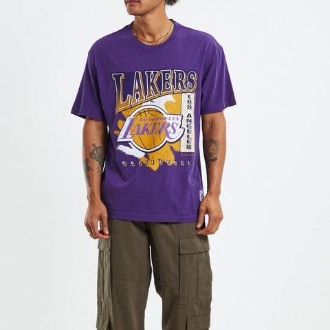 Mitchell & Ness - LA Lakers Brush Off Tee 