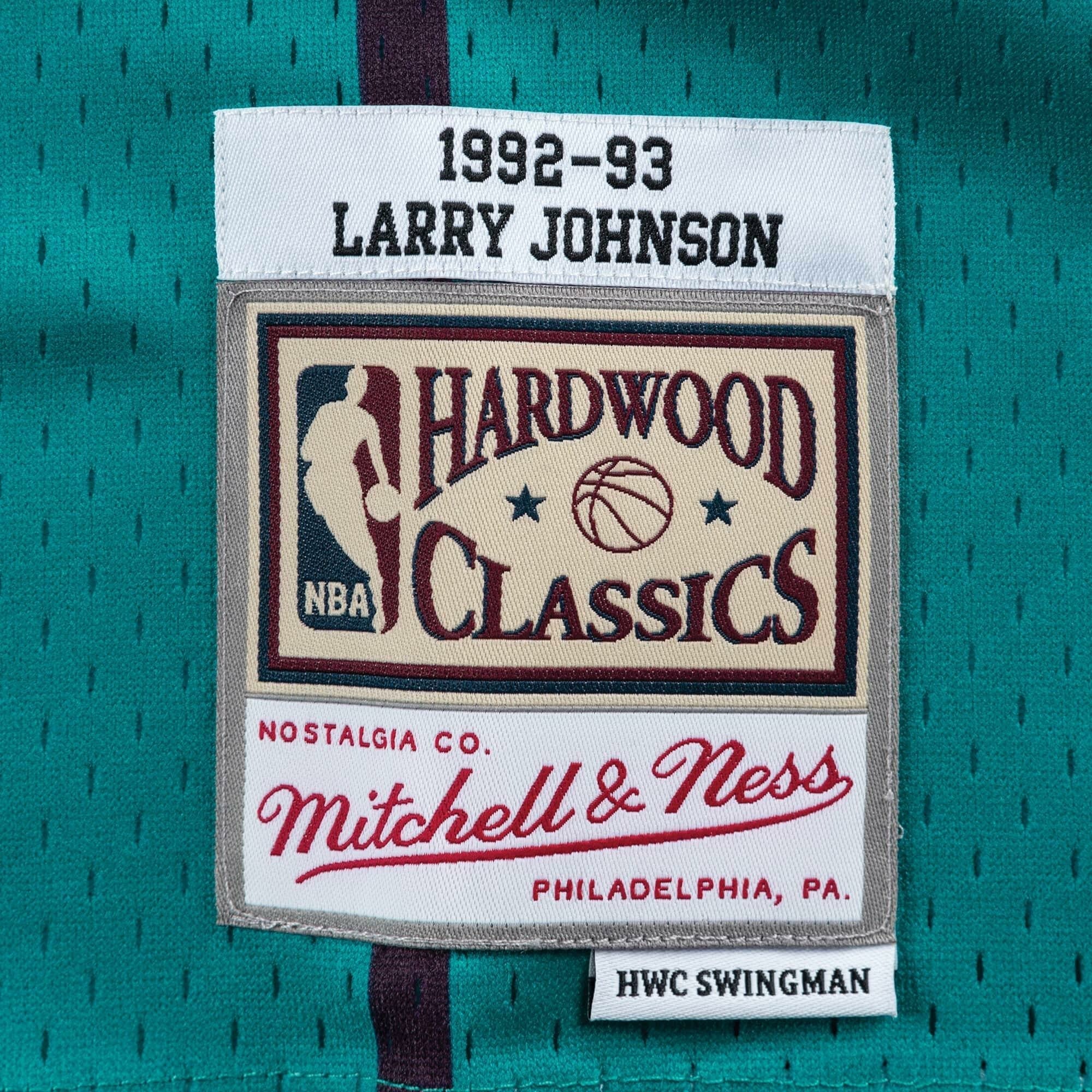Mitchell & Ness - Larry Johnson 2, Hornets 92-93 Road NBA Swingman Jersey 