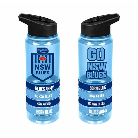 New South Wales Blues Tritan Waterbottle with Braclets 