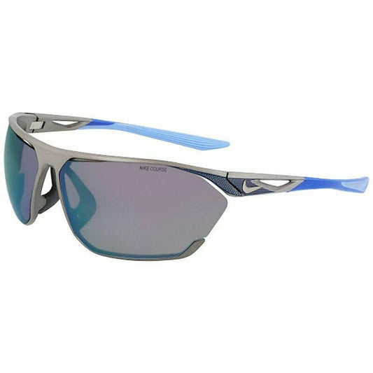 Nike Sun Stratus M Sunglasses - Satin Gunmetal/Milky Blue Mirror 
