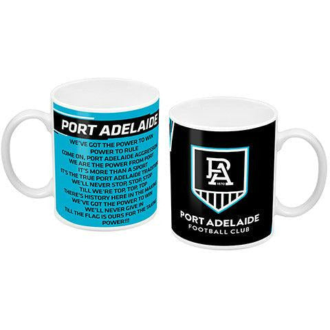 Port Adelaide Power Logo & Song Coffee Mug 