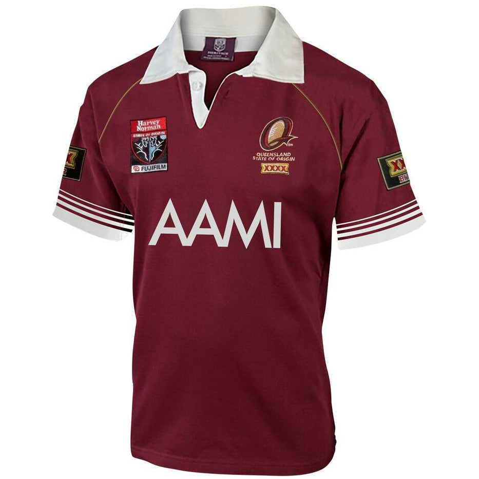 Queensland Maroons State of Origin 2006 Retro Jersey 