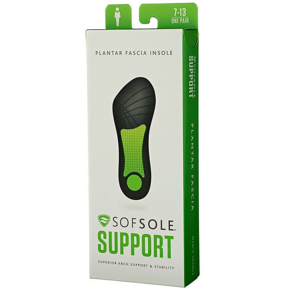 Sofsole Mens Plantar Fasciitis 3/4 Innersole 