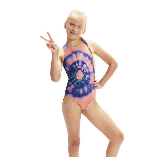 Speedo Girls Digital Placement Pulseback Swimsuit 