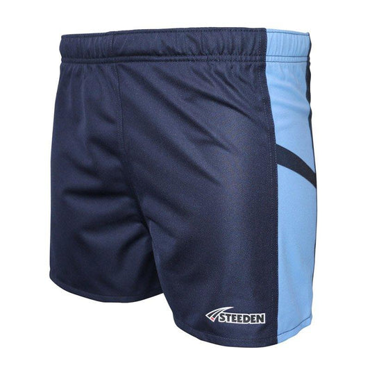 Steeden Rugby League Shorts - Dark Blue/Light Blue 