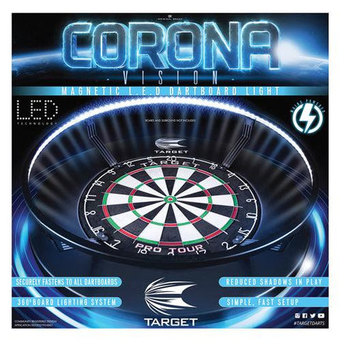 Target Corona Vision LED Light Dartboard Surround 