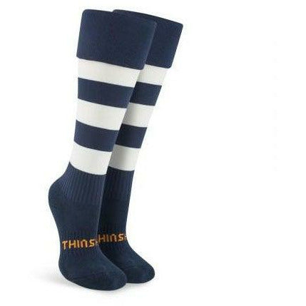 Thinskins Navy/White Hoops Sz: 12-14 