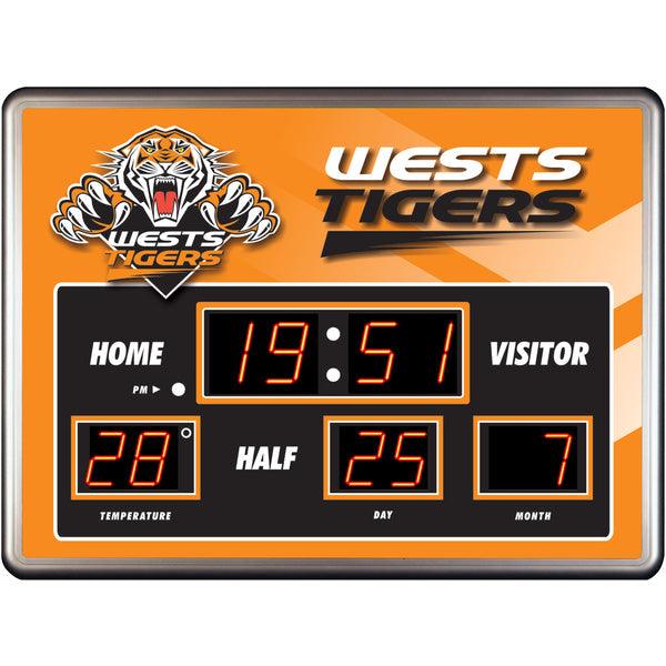 West Tigers Scoreboard Clock 