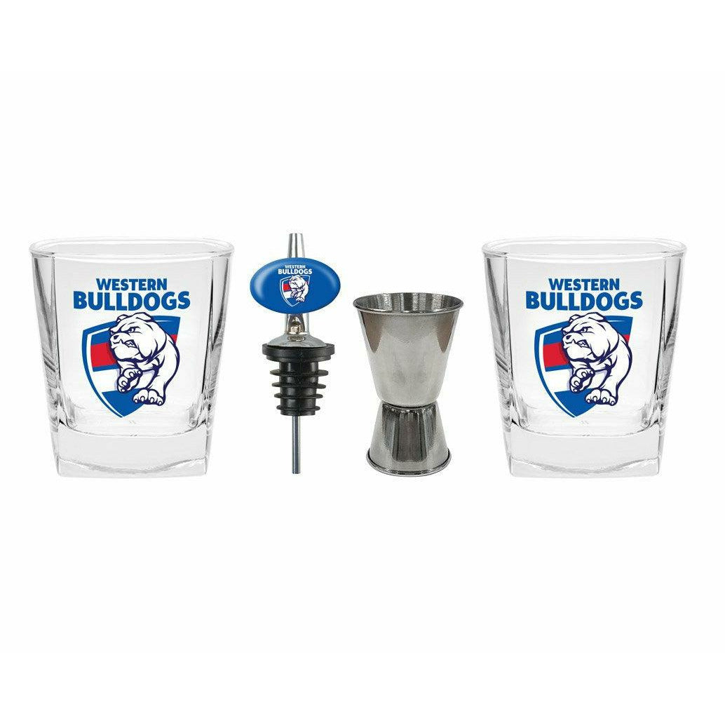 Western Bulldogs Spirit Glasses & Pourer 