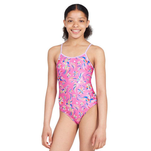 Zoggs Dreamcatcher Yaroomba Floral Girls One Piece 