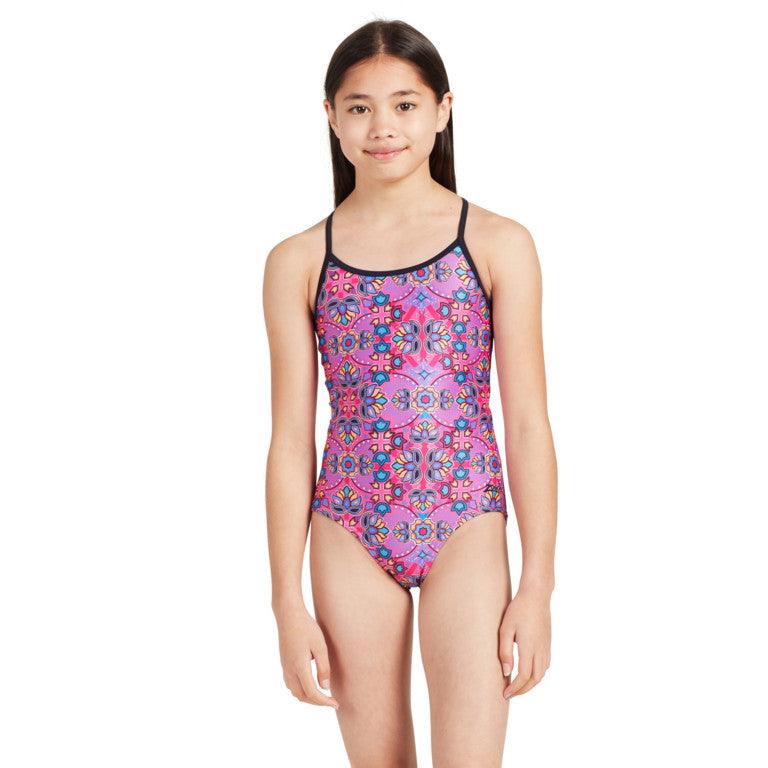 Zoggs Girls Zanzibar Sprintback One Piece 